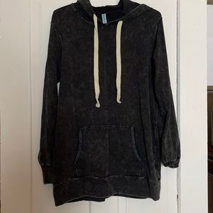 Oversized distressed hoodie